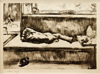 The Absinthe Drinker, Paris by Lesser Ury